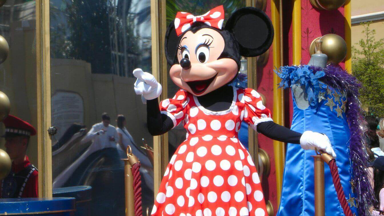 Minnie Mouse at the Magic Kingdom at Walt Disney World in Lake Buena Vista, Florida