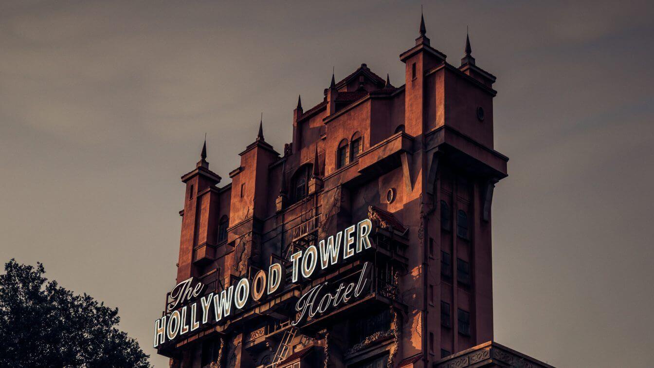 The Hollywood Tower of Terror at Disney's Hollywood Studios at Walt Disney World in Lake Buena Vista, Florida