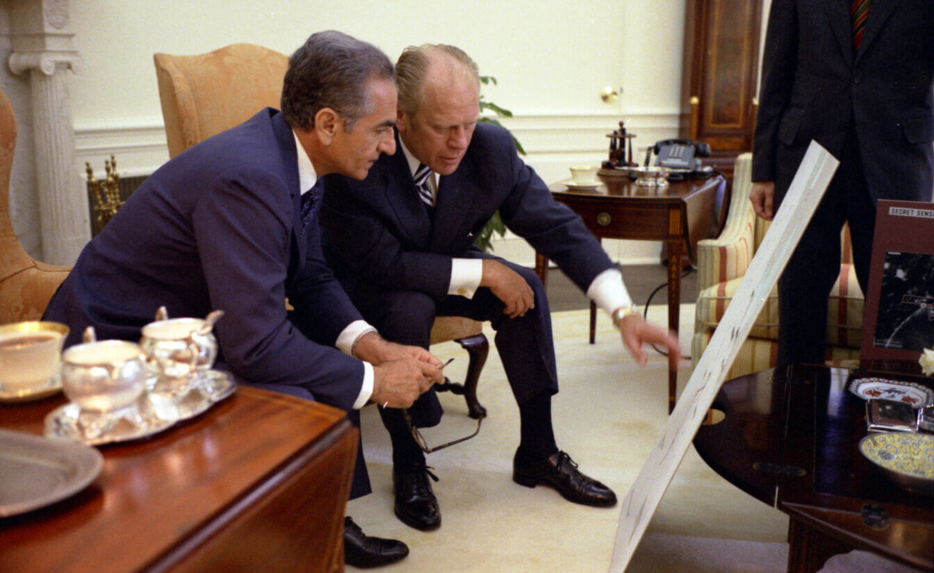 The Shah of Iran with President Gerald Ford